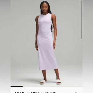Lululemon All Aligned Ribbed Midi Dress - 8
